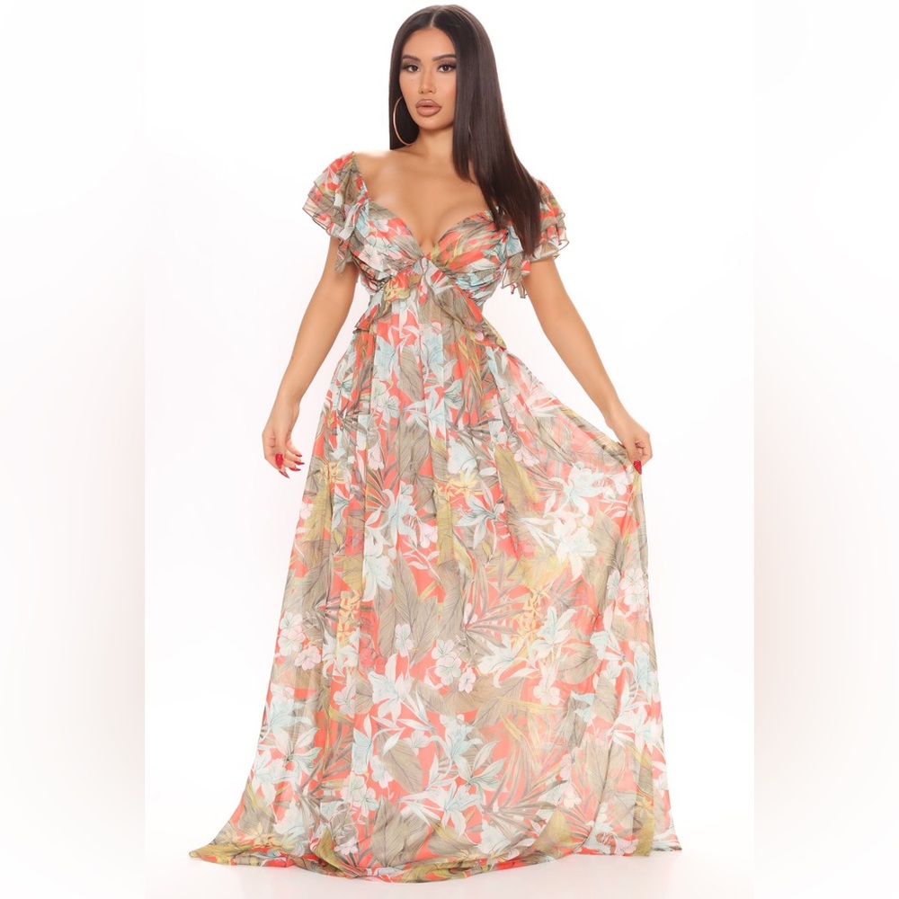 Bring Me Mimosas Maxi Dress - Orange